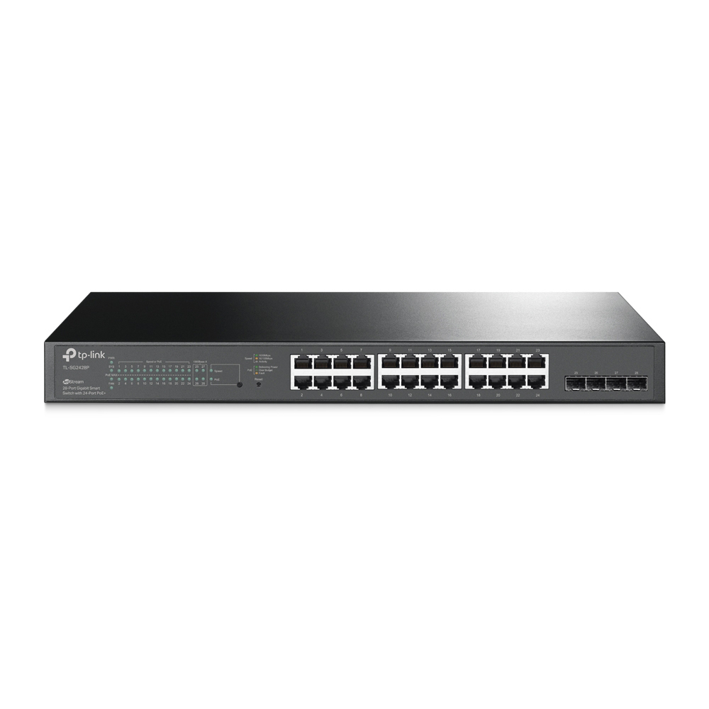 TP-Link SG2428P JetStream Smart Switch 24x Gigabit Ethernet PoE+, 250W, 4x SFP