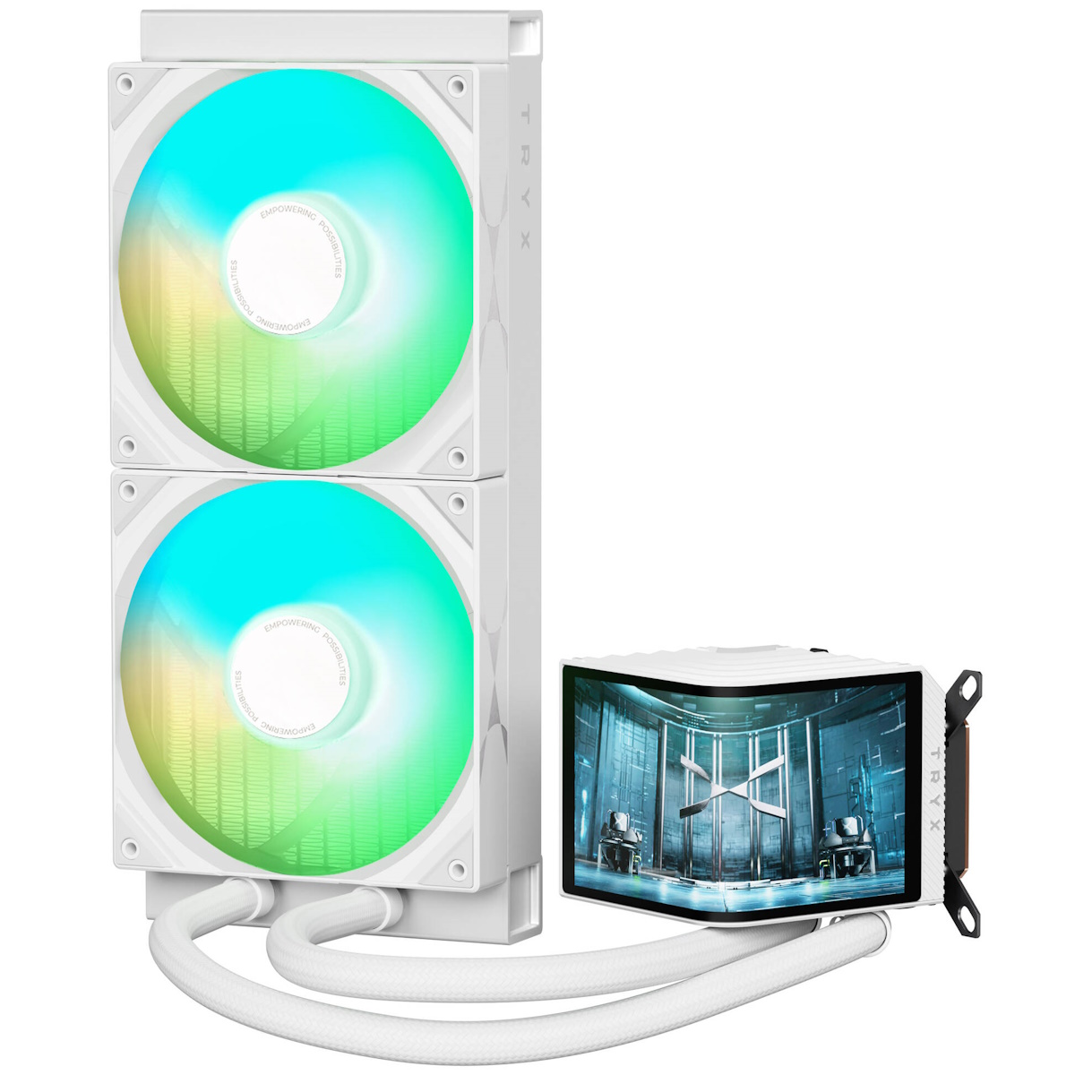 TRYX PANORAMA ARGB 280 weiß | AiO-Wasserkühlung Kühlung Produkt Bild 3