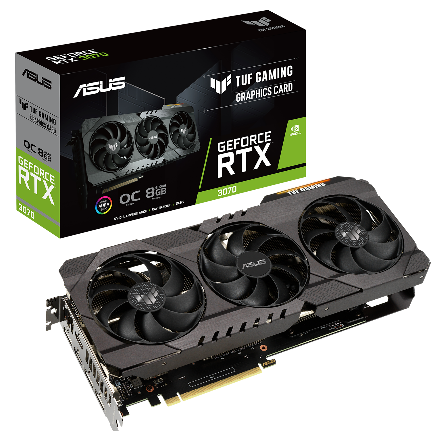 Asus TUF GeForce RTX 3070 8GB OC V2 Grafikkarte - Grafikkarten