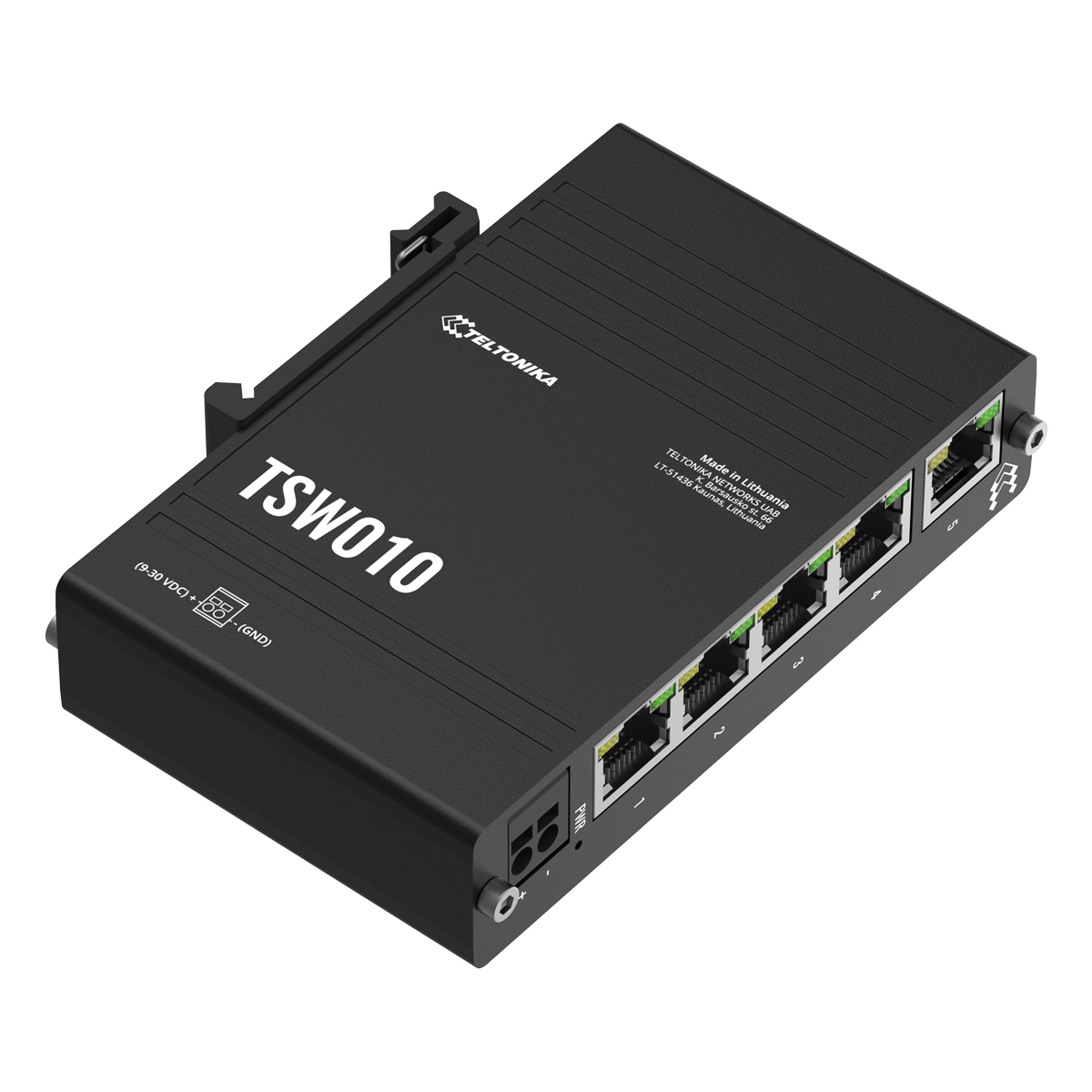 Teltonika TSW010 Unmanaged Switch 5-Port, 5x Fast Ethernet