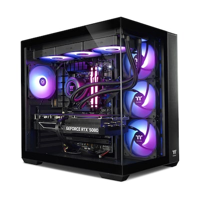 Thermaltake NBB RTX 5080 Black Gaming PC AMD Ryzen 7 9800X3D, 32GB RAM, 2TB SSD, GeForce RTX 5080 (16GB GDDR7), Windows ...
