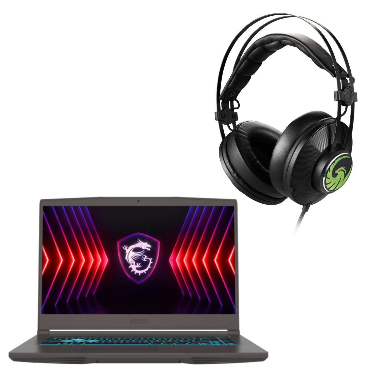 MSI Thin 15 + MSI Gaming Headset Thunderbird Edition - 15,6" FHD 144Hz Display, Intel Core i7-13620H, 16GB RAM, 1TB SSD,...
