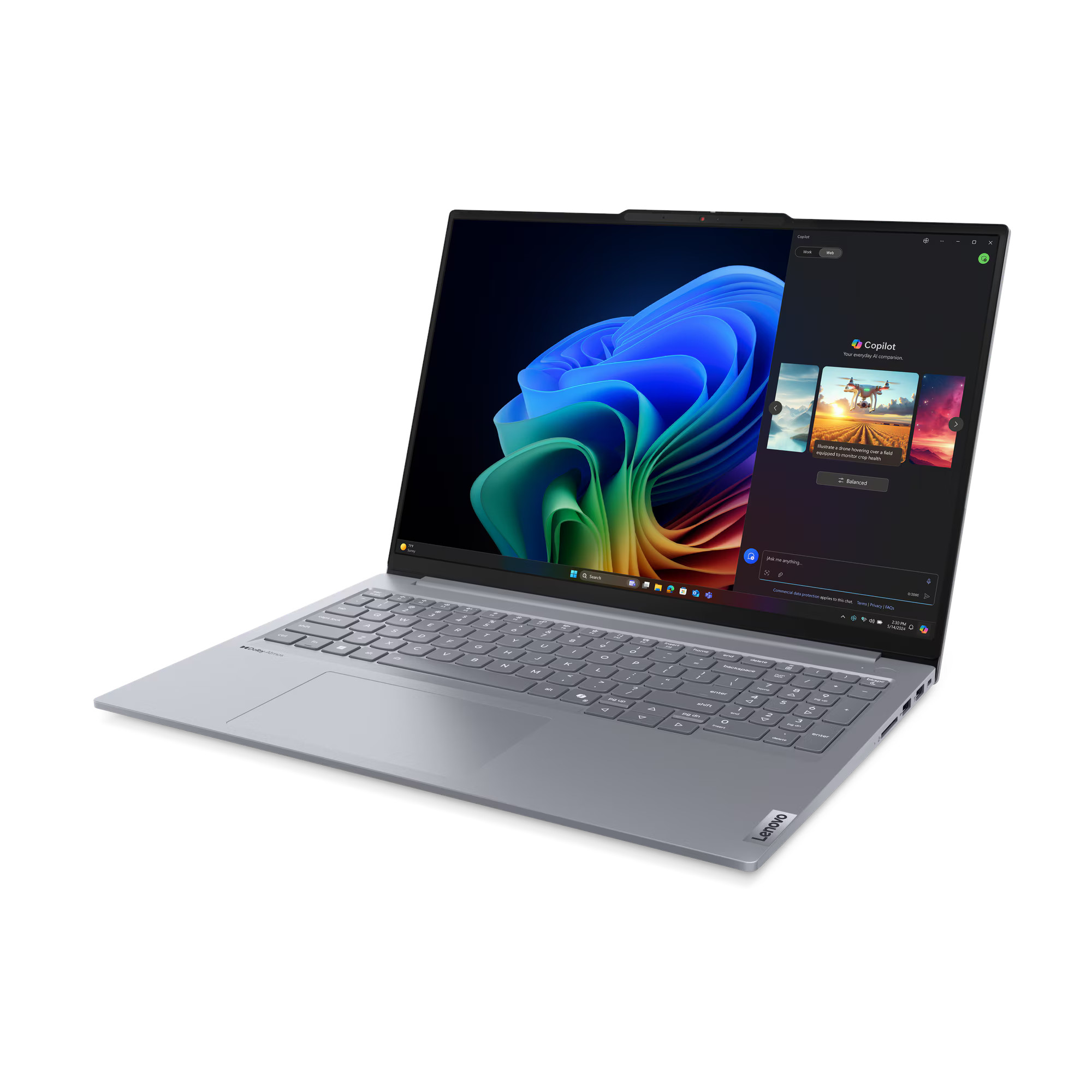 Thumbnail - Lenovo ThinkBook 16 G7 21NH0005GE - 16" WUXGA, Snapdragon® X Plus X1P-42-100, 16GB RAM, 512B SSD, Windows 11 Pro