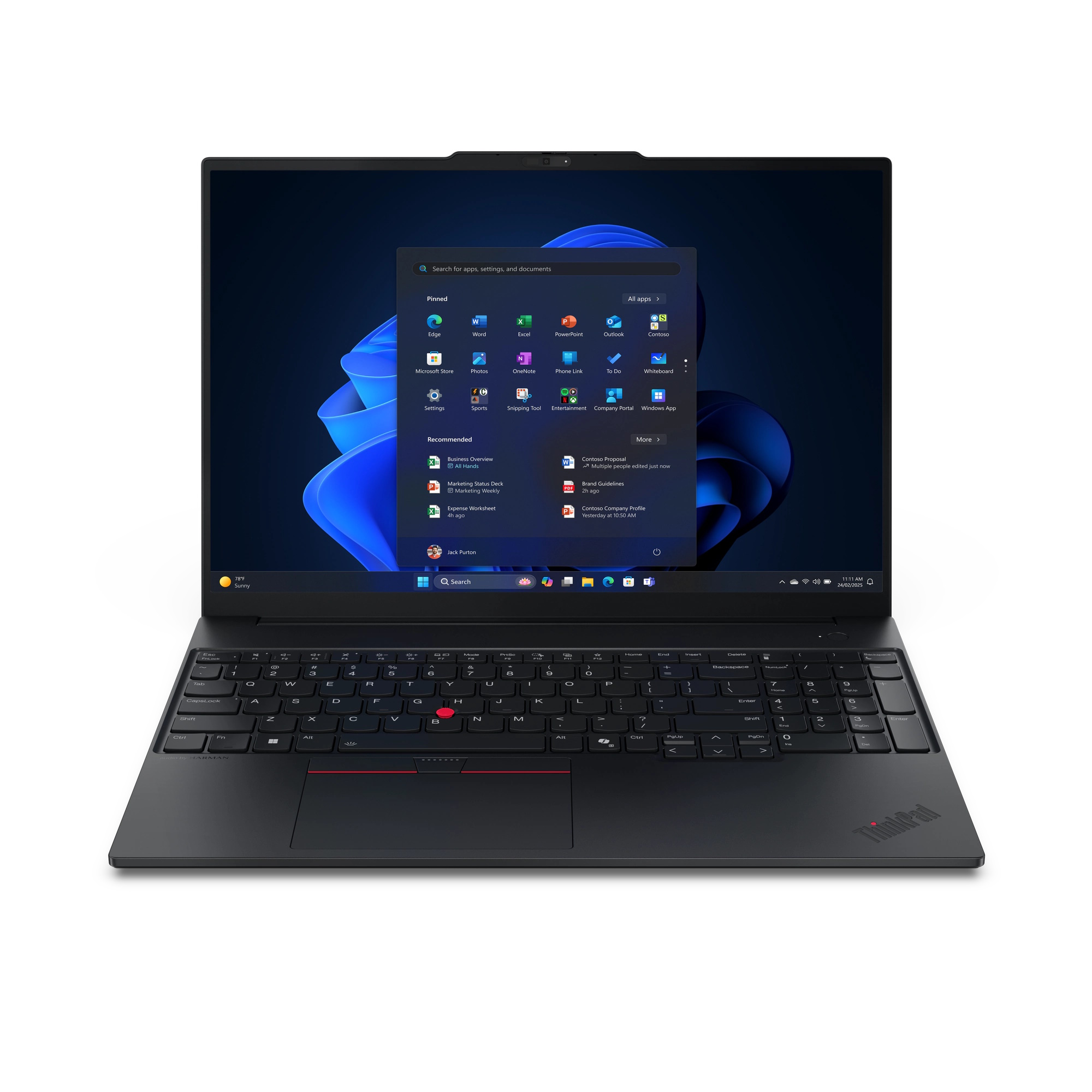 Lenovo ThinkPad E16 Gen3 - 22AY001VGE-CAMPUS 16" WUXGA, Intel Core Ultra 5 - 226V, 16GB RAM, 512GB SSD, Windows 11 Pro, ...