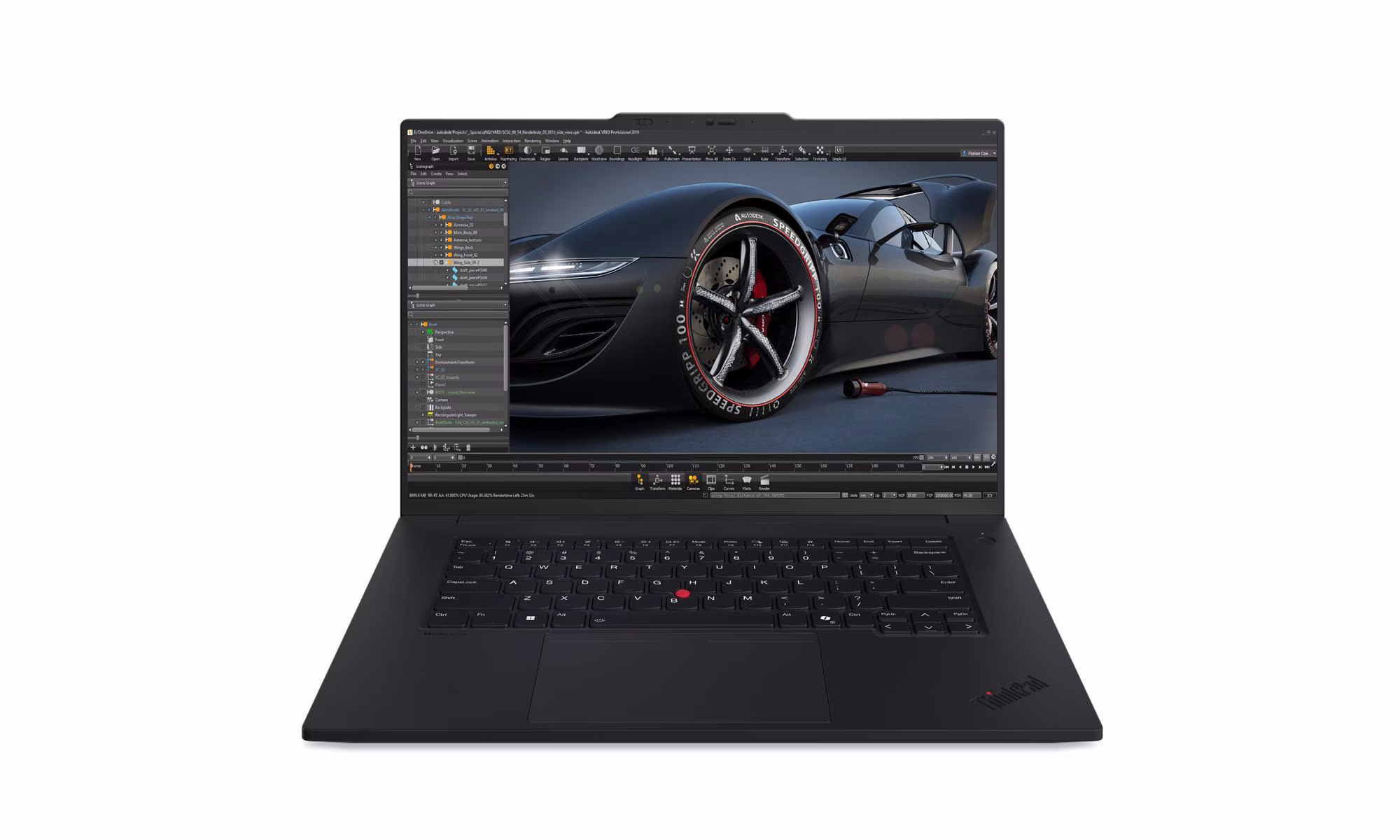 Lenovo ThinkPad P1 Gen7 - 21KV003CGE-CAMPUS 16" WUXGA, Intel Core Ultra 7 - 165H, 64GB RAM, 2TB SSD, Windows 11 Pro, Cam...
