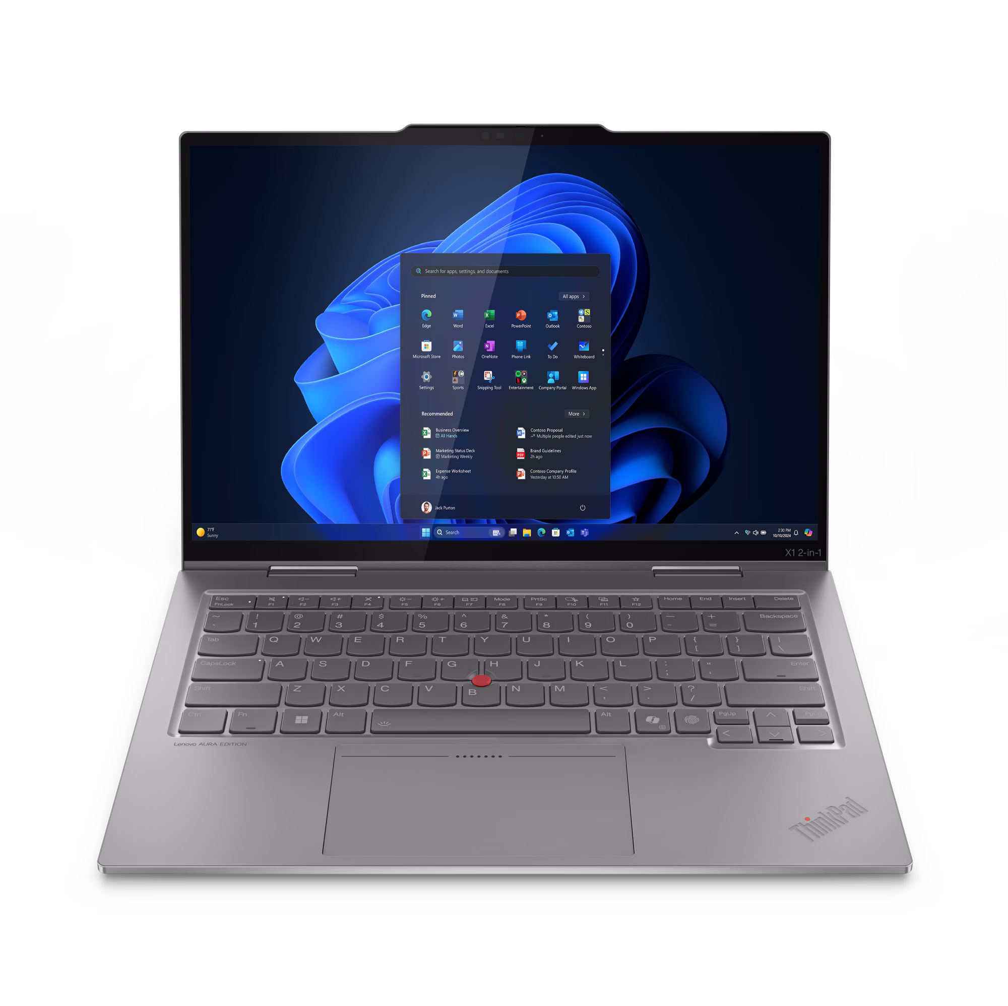 Lenovo ThinkPad X1 2-in-1 Gen10 - 21NU007MGE 14" WUXGA IPS, Intel Core Ultra 7 - 258V, 32GB RAM, 1TB SSD, Windows 11 Pro