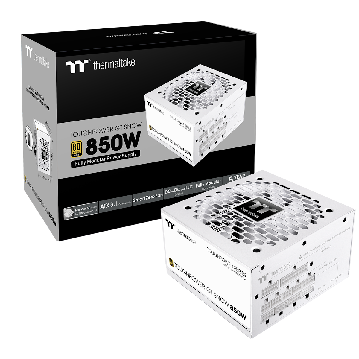 Thermaltake Toughpower GT Snow 850W | PC-Netzteil - PC Netzteile