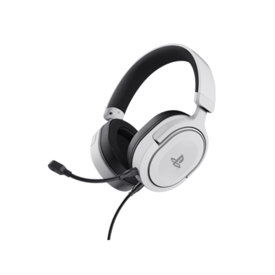 Trust Gaming GXT498W Forta Headset für PS5 Leistungsstarkes Over-Ear-Gaming-Headset aus recycelten Materialien - offiziell lizenziert für PS5™, weiß