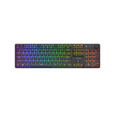 Trust Gaming GXT868 Torix Wireless Tastatur Hochwertige kabellose mechanische Gaming-Tastatur mit kompletter RGB-Beleuchtung