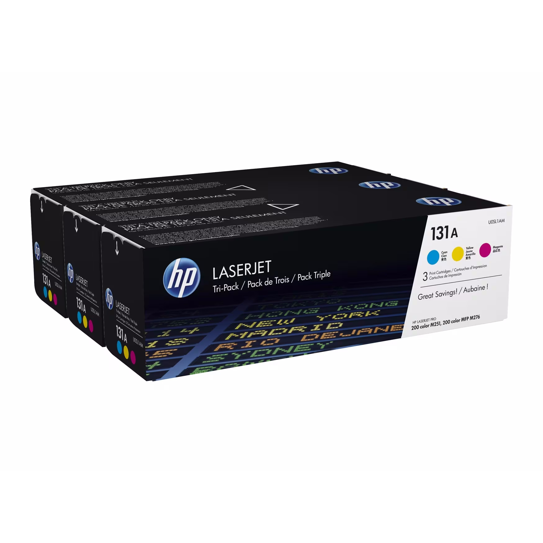 HP 131A U0SL1AM Original LaserJet Tonerkartuschen 3er-Pack