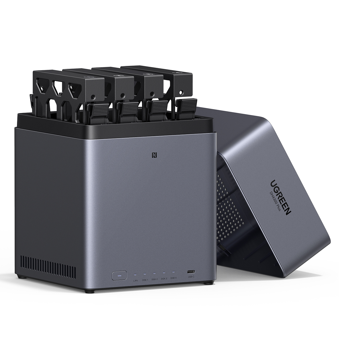UGREEN DH4300 Plus 16TB Seagate IronWolf NAS-Bundle - NAS online 