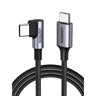 UGREEN Kabel USB-C zu USB-C gewinkelt 60W 1m