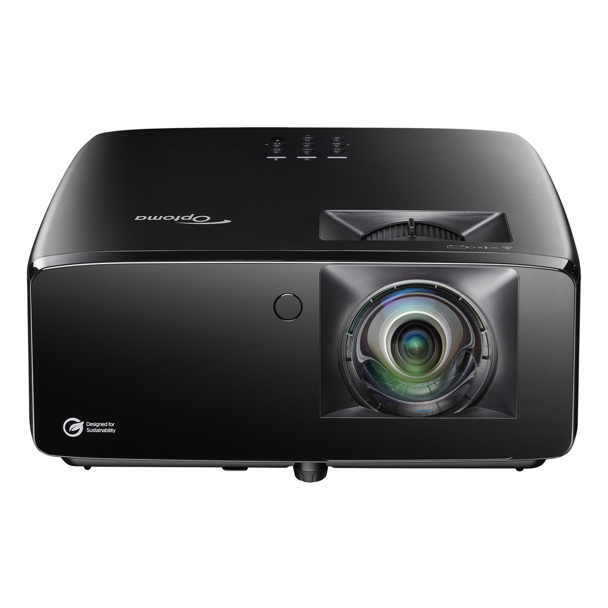 Optoma UHZ36STe 4K Laser Beamer Kurzdistanz mit 4.000 ANSI Lumen 4K UHD Dura Core Laser Technologie, HDR, Bildeinstellungen über Mobilgerät anpassbar,