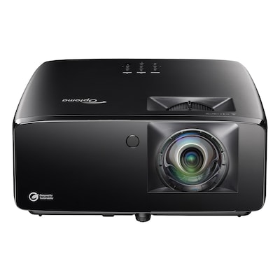 Optoma UHZ36STe 4K Laser Beamer Kurzdistanz mit 4.000 ANSI Lumen 4K UHD Dura Core Laser Technologie, HDR, Bildeinstellungen über Mobilgerät anpassbar,