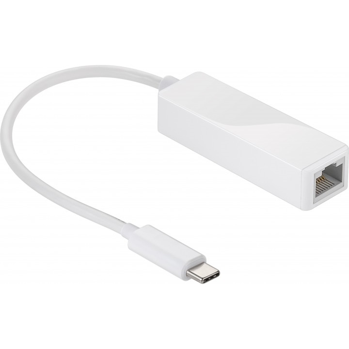 Goobay USB Typ-C (3.1) Adapter [USB Typ-C Stecker > RJ45-Buchse]