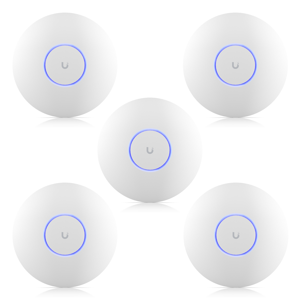 Ubiquiti U7 Pro WiFi 7 Access Point 5er Pack BE9300 Triband, 1x 2.5G RJ45, 140m² Abdeckung