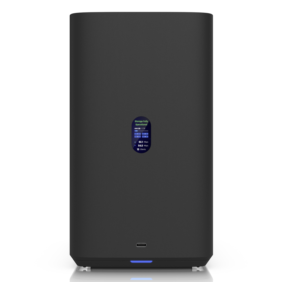 Ubiquiti UNAS 4 Schwarz 0/4 2.5"/3.5" SSD/HDD, 2x M.2 NVMe SSD, 1x 2.5GbE, 1x USB-C Expansion, 4GB RAM