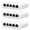 Ubiquiti Flex Mini Managed Switch 3er-Pack 5x Gigabit Ethernet, 1x PoE+ (zur Stromversorgung)