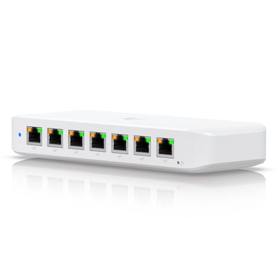 Thumbnail - Ubiquiti Ultra 60W 8-Port Managed Switch 8x Gigabit Ethernet (7x PoE+), 1x PoE++ (zur Stromversorgung), 60W AC Adapter