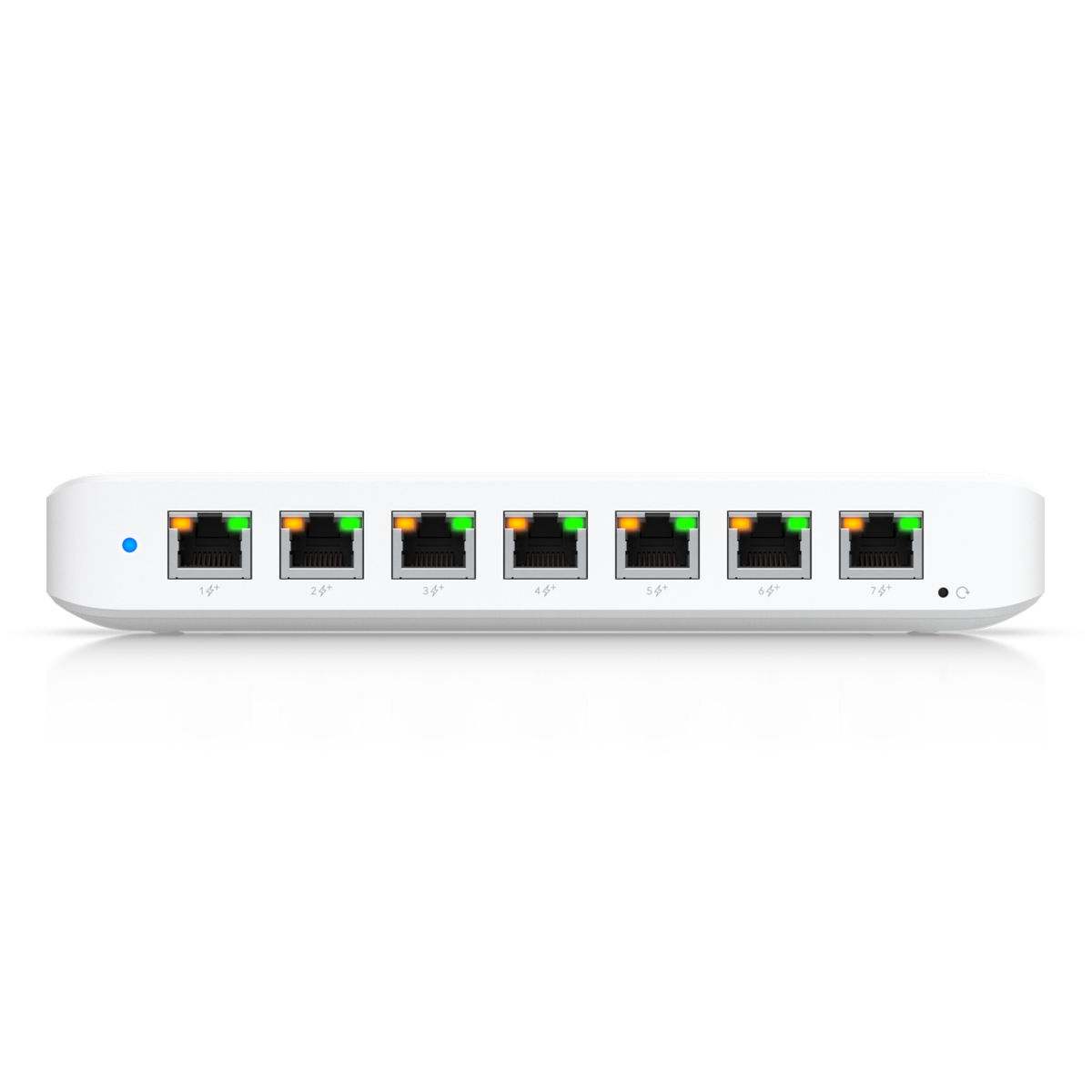 Ubiquiti Ultra 210W 8-Port Managed Switch 8x Gigabit Ethernet (7x PoE+), 1x PoE++ (zur Stromversorgung), 210W AC Adapter