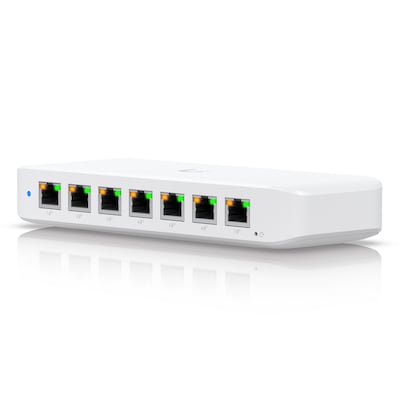 Ubiquiti Ultra 8-Port Managed Switch 8x Gigabit Ethernet (7x PoE+), 1x PoE++ (zur Stromversorgung)