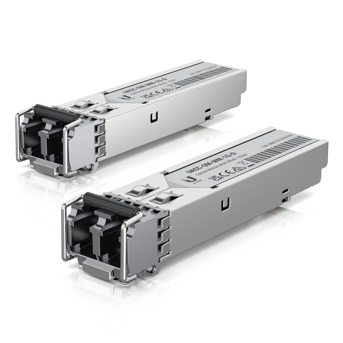Thumbnail - 2er Pack Ubiquiti UACC-OM-MM-1G-D Transceiver-Modul SFP, 1,25 Gbit/s, LC Duplex, bis zu 550 m