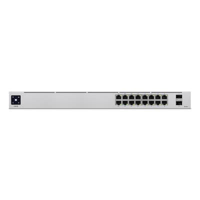 Ubiquiti Standard 16-Port PoE Managed Switch 16x Gigabit Ethernet (8x PoE+, max. 42W), 2x SFP
