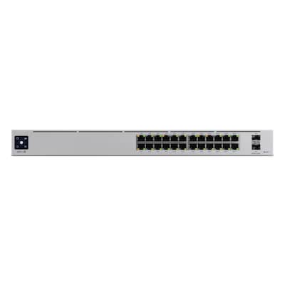 Ubiquiti Professional 24-Port PoE Managed Switch 24x Gigabit Ethernet (16x PoE+ und 8x PoE++, max. 400W), 2x 10 Gbit/s S...