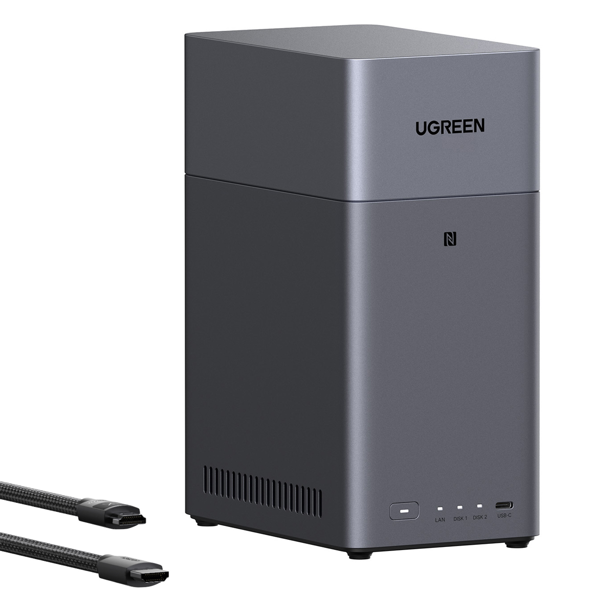 UGREEN NASync DH2300 2-Bay NAS B-Ware 0/2, 1x GbE, 1x USB-C, 2x USB-A, 4GB RAM NAS Produkt Bild 4