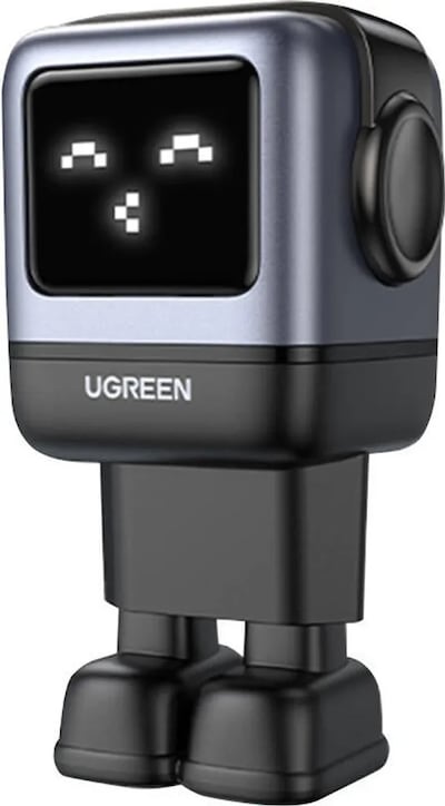 UGREEN GaN Fast Charger 65W Ladegerät 2x USB-C + 1x USB-A Smart-Display Robot Design schwarz