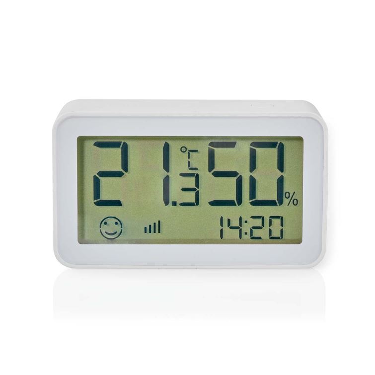 Image of Nedis Smart Klimasensor Zigbee 3.0 | Batteriebetrieben | Android™ / IOS | Weiss