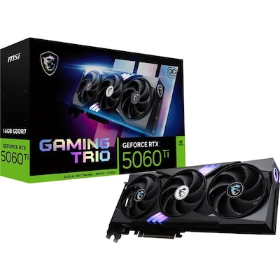 MSI GeForce RTX 5060 Ti 16G GAMING TRIO OC - 16GB GDDR7, HDMI, 3x DP