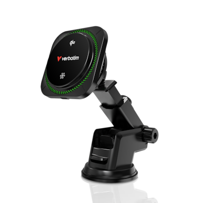 VERBATIM Charge ´n´ Drive Qi2 - magnetisches kabelloses Autoladegerät, RGB