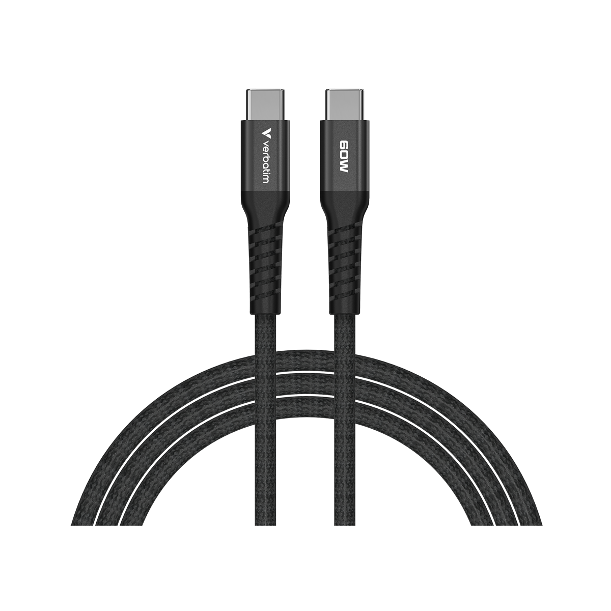 VERBATIM Sync & Charge USB-C zu USB-C 60W Magnetkabel 120 cm - schwarz