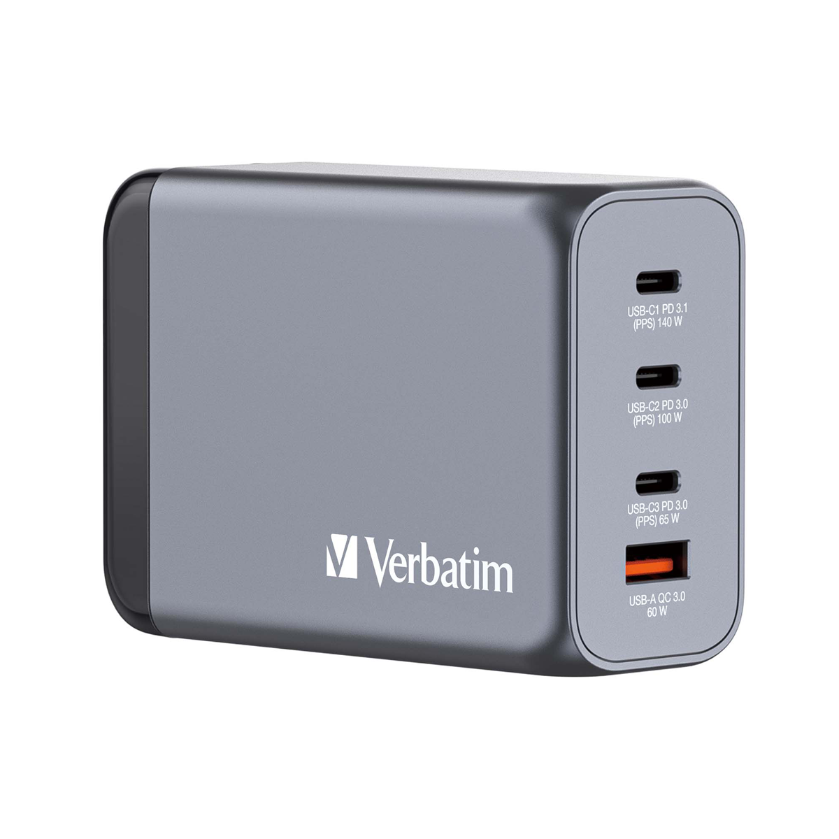 VERBATIM GNC-240 GaN Netzladegerät 4 Port 240W USB A/C