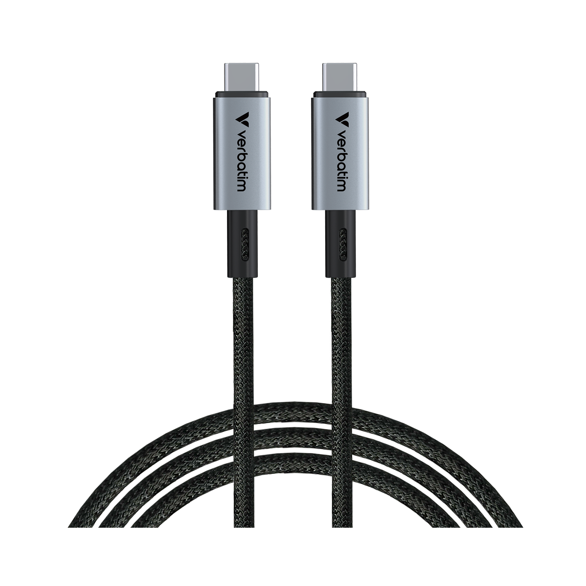 VERBATIM Sync & Charge Kabel USB-C zu USB-C 240W 40 Gbps 120 cm