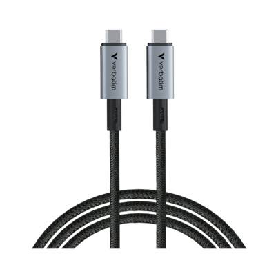 VERBATIM Sync & Charge Kabel USB-C zu USB-C 240W 40 Gbps 120 cm