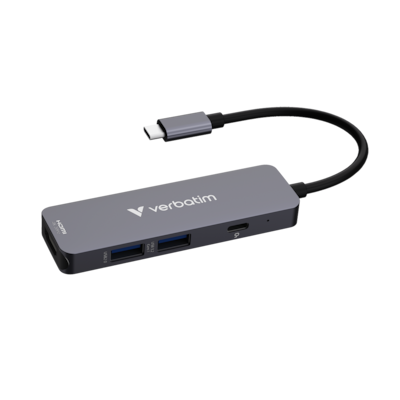 VERBATIM USB-C Essentials Multiport Hub 4 Anschlüsse