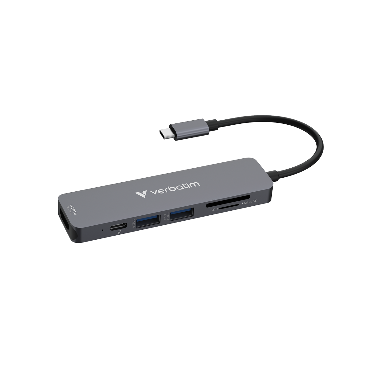 Thumbnail - VERBATIM USB-C Essentials Multiport Hub 6 Aschnlüsse mit Kartenleser