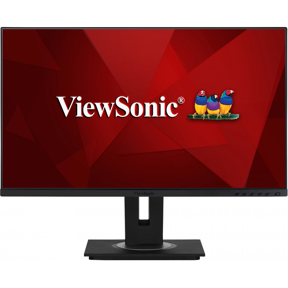 ViewSonic VG2748A-2 LED Office Monitor 68,58 cm 27 Zoll Vielseitiger Standfuß und 3 Seiten rahmenlos, Full HD, 16:9, 5ms, IPS, 250cd/m², 60Hz, Displ