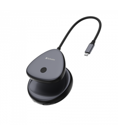 VERBATIM Share My Screen USB-C kabelloser Display Adapter 4K mit Hub WDA-02