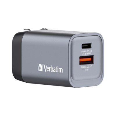 VERBATIM GNC-35 GaN Netzladegerät 2 Port 35W USB A/C