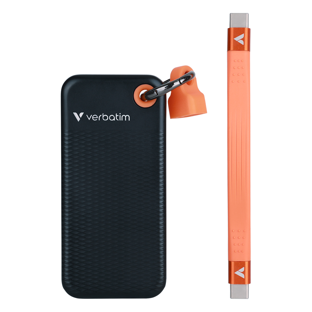 Verbatim Pocket SSD 1TB Schwarz/Orange Externe Solid-State-Drive, USB 3.2 Gen 2x1