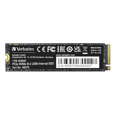 Verbatim Vi3000 SSD 1TB M.2 PCIe NVMe Internes Solid-State-Module