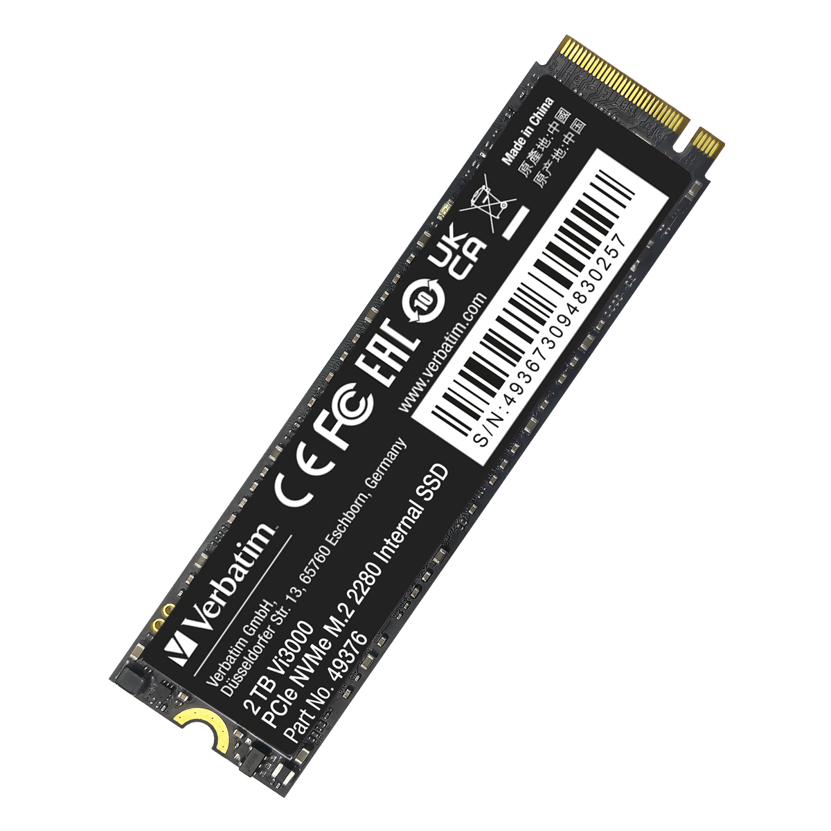 Thumbnail - Verbatim Vi3000 SSD 2TB M.2 PCIe NVMe Internes Solid-State-Module