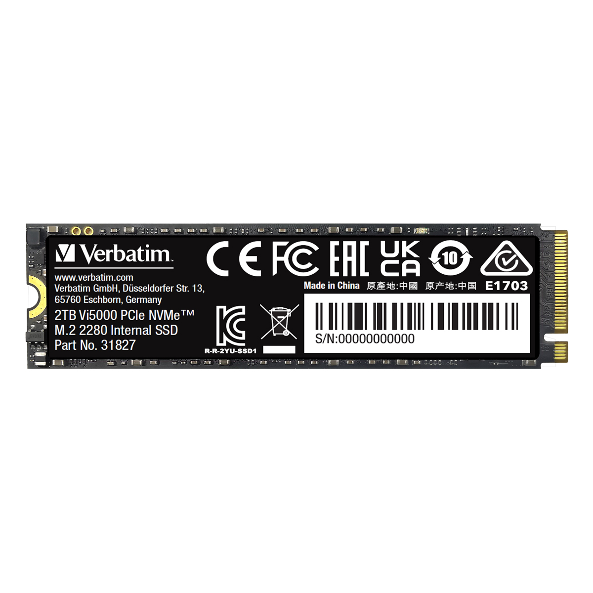 Verbatim Vi5000 SSD 2TB M.2 2280 PCIe Gen4 B-Ware Internes Solid-State-Module