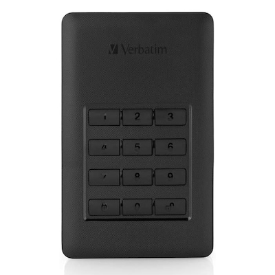 Verbatim Store 'n' Go Secure Portable 2TB Externe Festplatte, USB 3.2 Gen 1x1