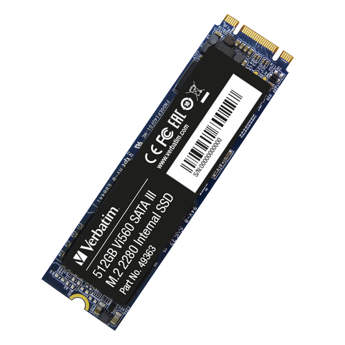 Verbatim Vi560 S3 SSD 512GB M.2 SATA 6Gb/s - internes Solid-State-Module