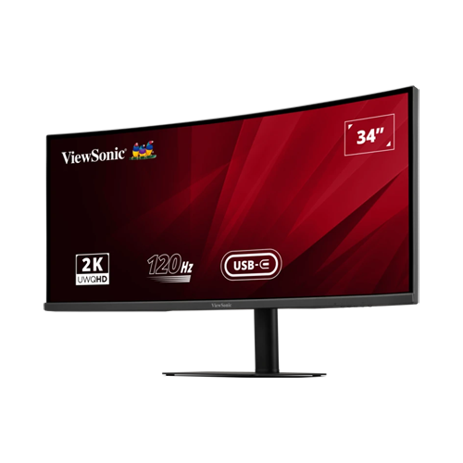 ViewSonic VA3420C-2 Curved Office Monitor 87 cm (34 Zoll) Ultra Wide QHD, 21:9, 3,5ms, VA, 120Hz, HDR10, USB-C, KVM Displays Produkt Bild 3