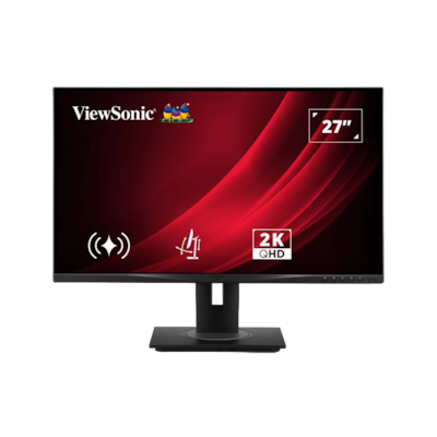 ViewSonic VG2748A-2K LED Office Monitor 68,58 cm (27 Zoll) Schwenk und höhenverstellbar mit Pivot und intelligenten Sensorfunktionen, QHD, 16:9, 5ms,